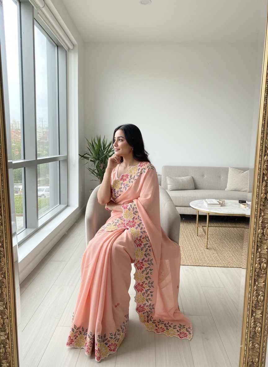 Party Wear Soft Star Georgette Saree