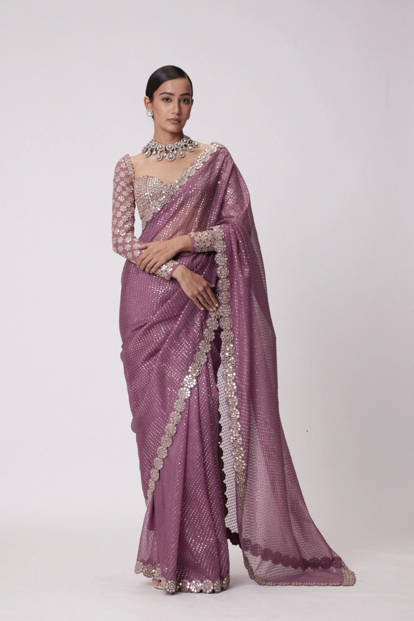 Party Wear Stylish Georgette Saree