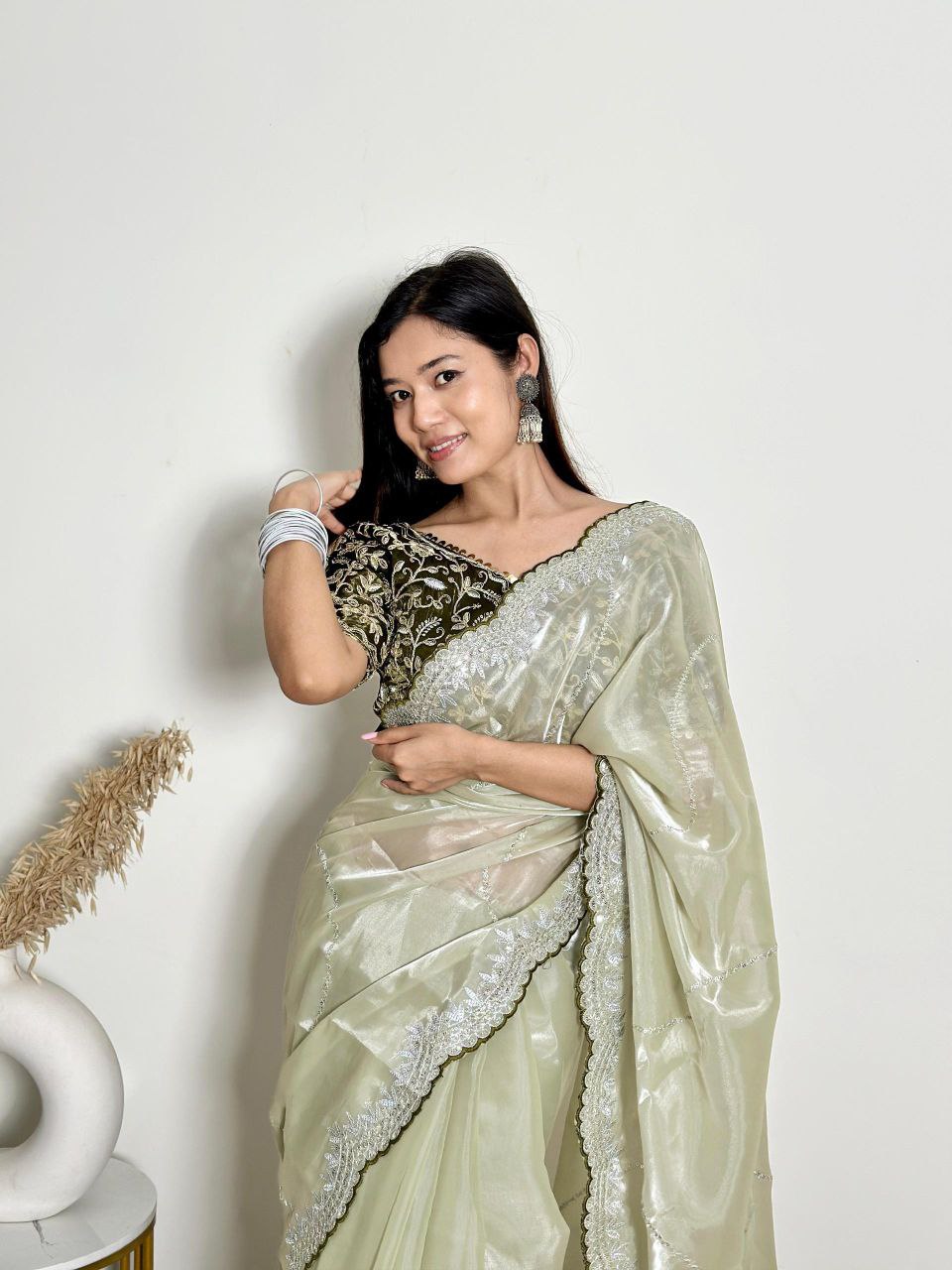 Party Wear Zimmy Chhoo Silk Saree