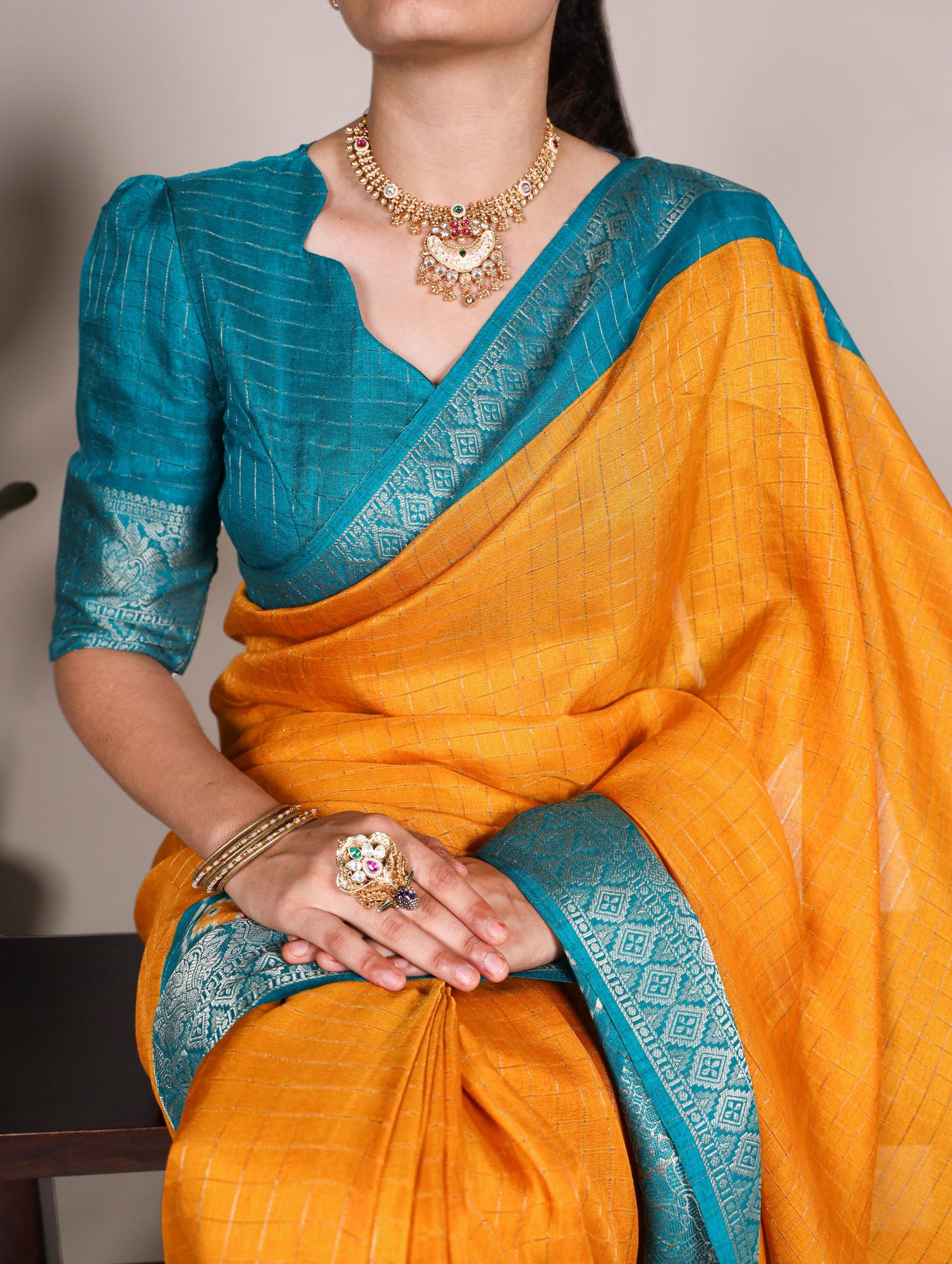 Patola Printed Tussar Silk Saree