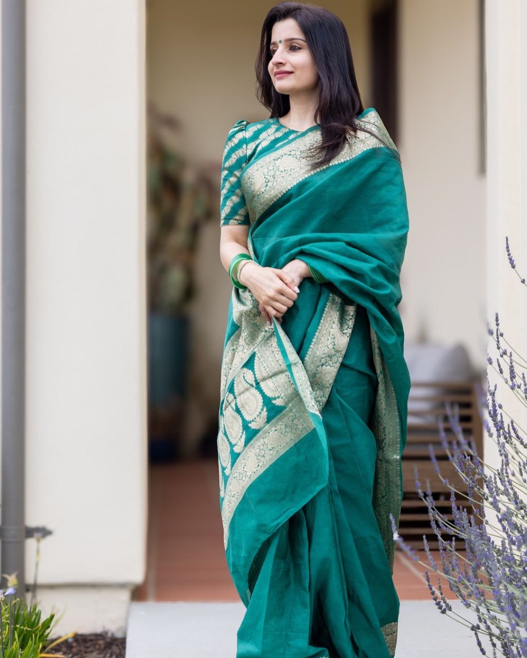 Rama Traditional Banarasi Saree