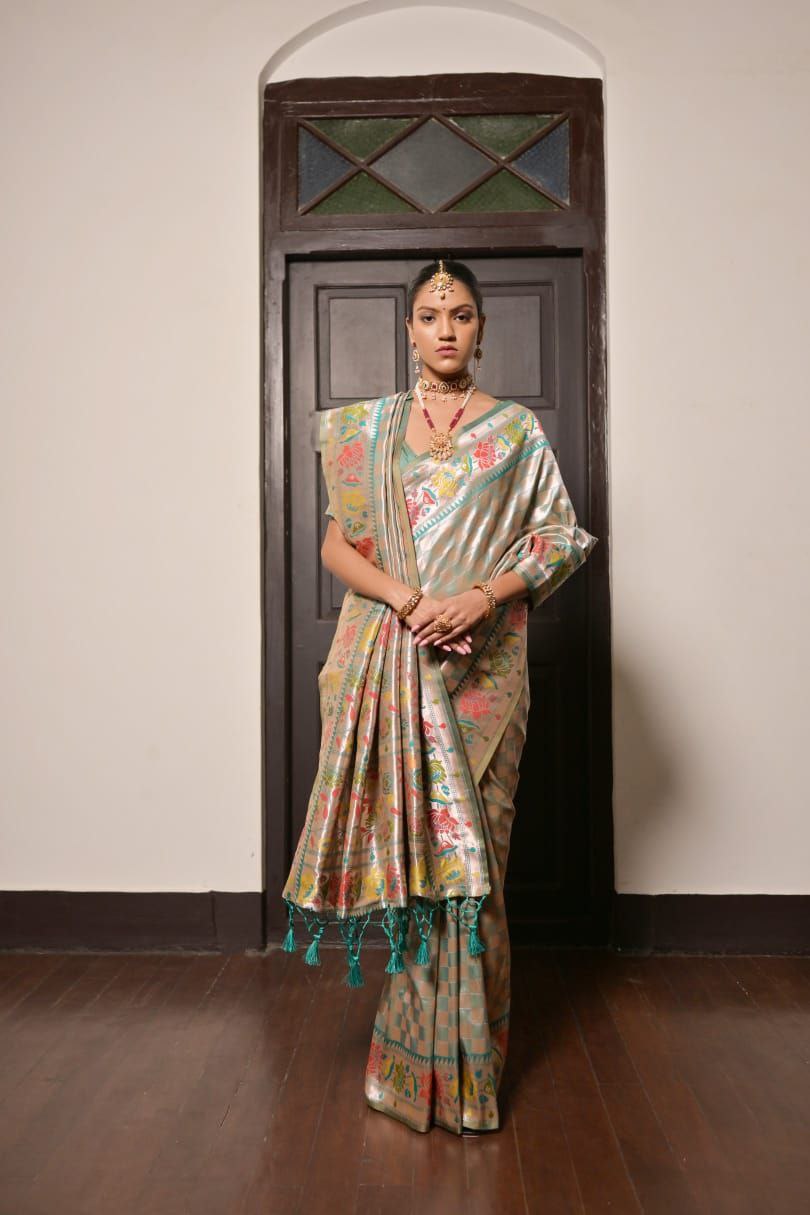 Rama Traditional Paithani Silk Saree