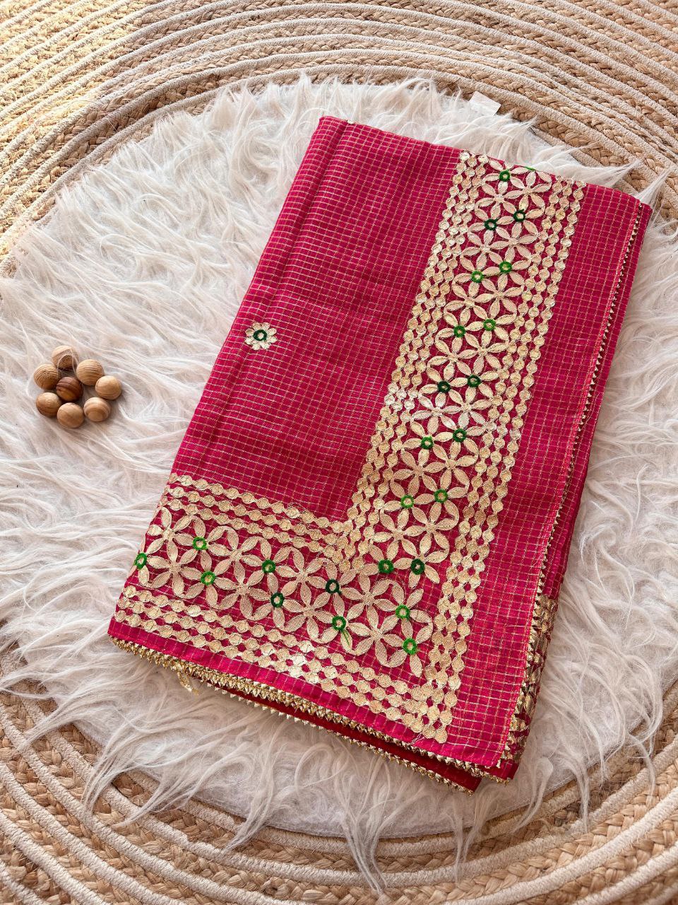 Rani Designer Kota Doriya Saree