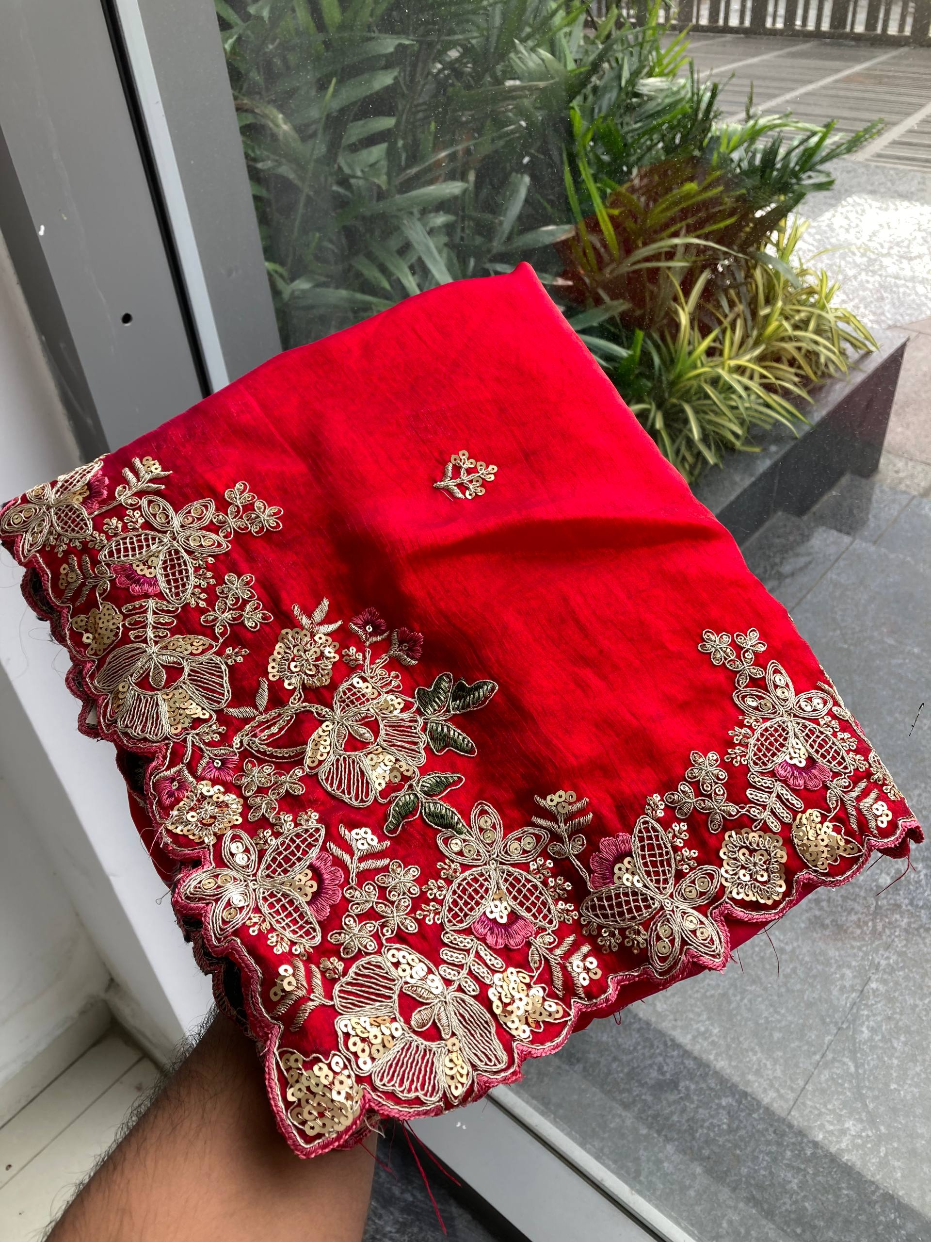 Rani Party Wear Soft Fendy Chiffon Saree