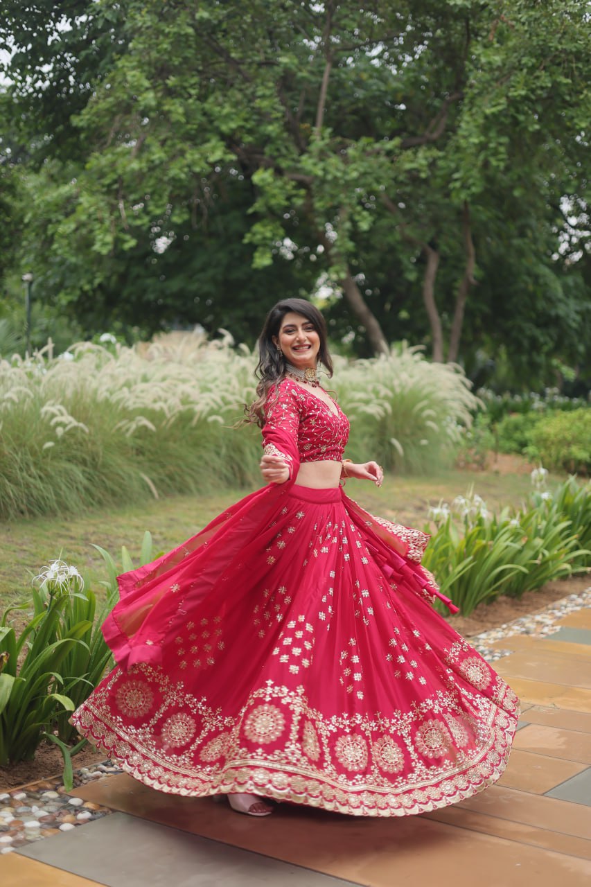 Rani Pink Designer Lehenga Choli