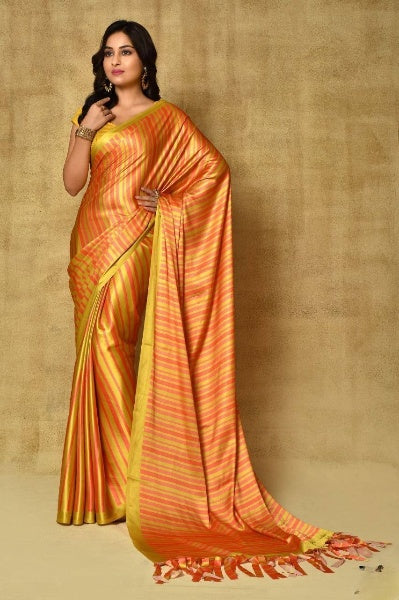 Ready Made Party Wear Satin Saree