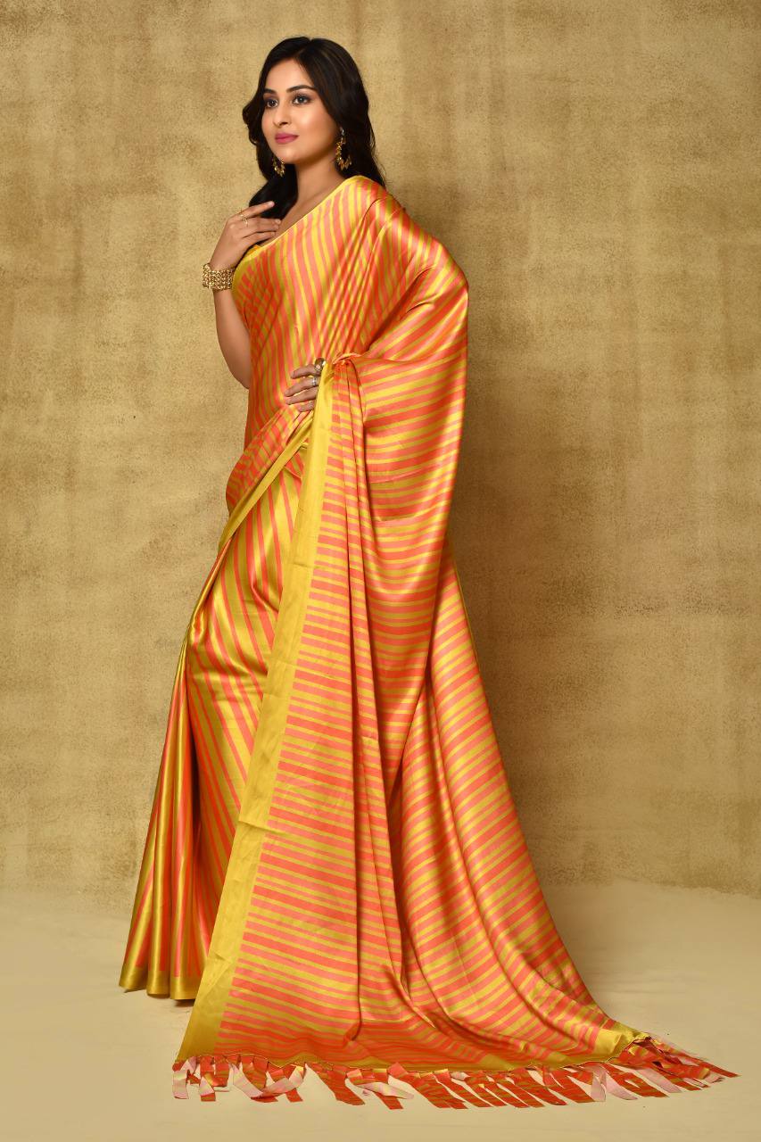 Ready Made Party Wear Satin Saree