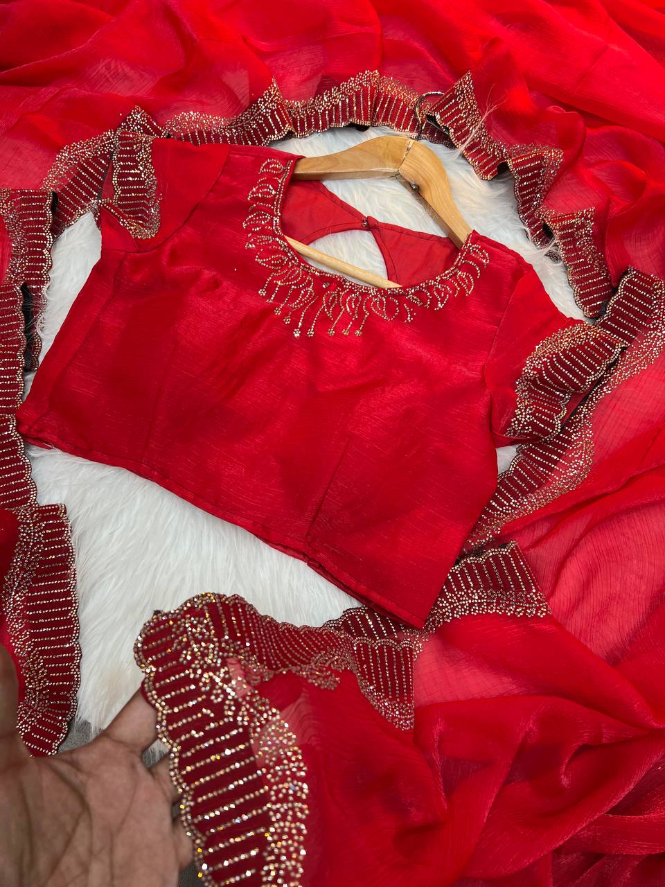 Red Stylish Zarkhan Worked Space Silk  Saree, Rani Pink color Red Stylish Zarkhan Worked Space Silk  sari for women, Red Stylish Zarkhan Worked Space Silk  saree for wedding, Saree, Saree for women, Saris, Sari for women, Sarees for women, Party wear sarees for women, Wedding wear saree for women, Bollywood saree for women, Heavy saree for women, Sarees for wedding