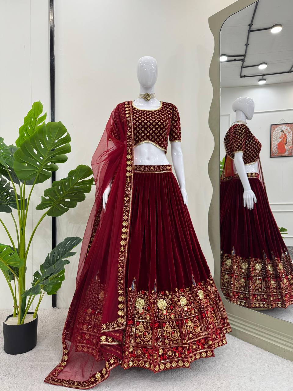 Red Trending Designer Lehenga Choli