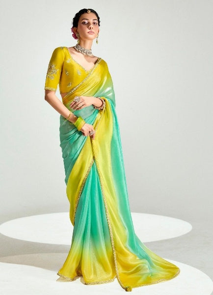 Stylish Organza Saree With Blouse | 100% Original Saree