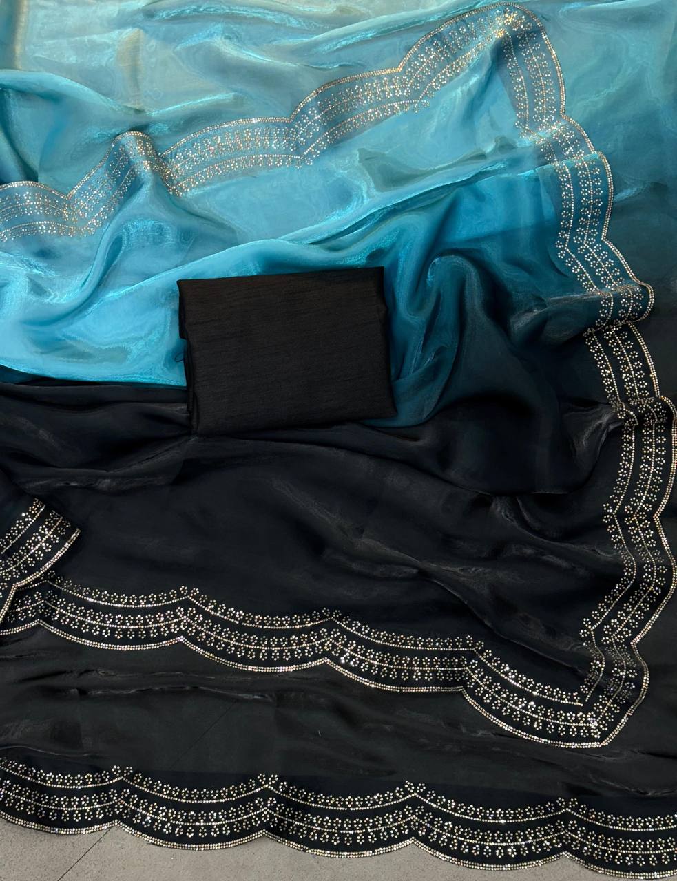 Stylish Party Wear Jimmy Choo Silk Saree