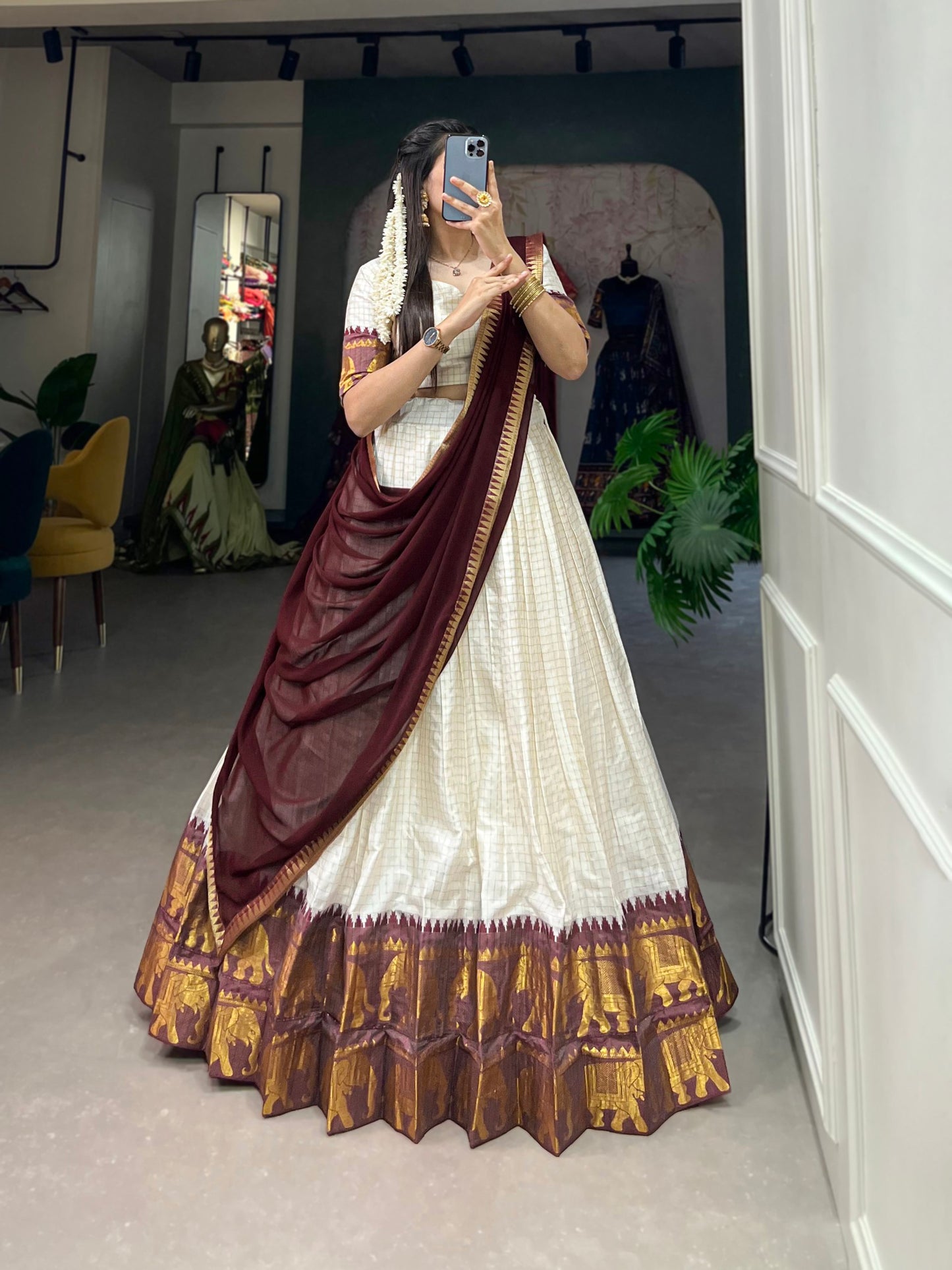 Traditional Kalyani Cotton Lehenga Choli