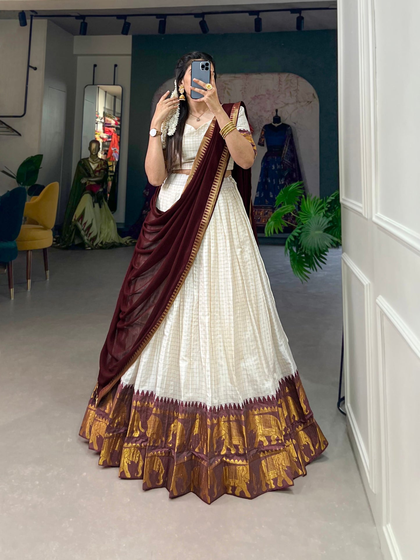 Traditional Kalyani Cotton Lehenga Choli