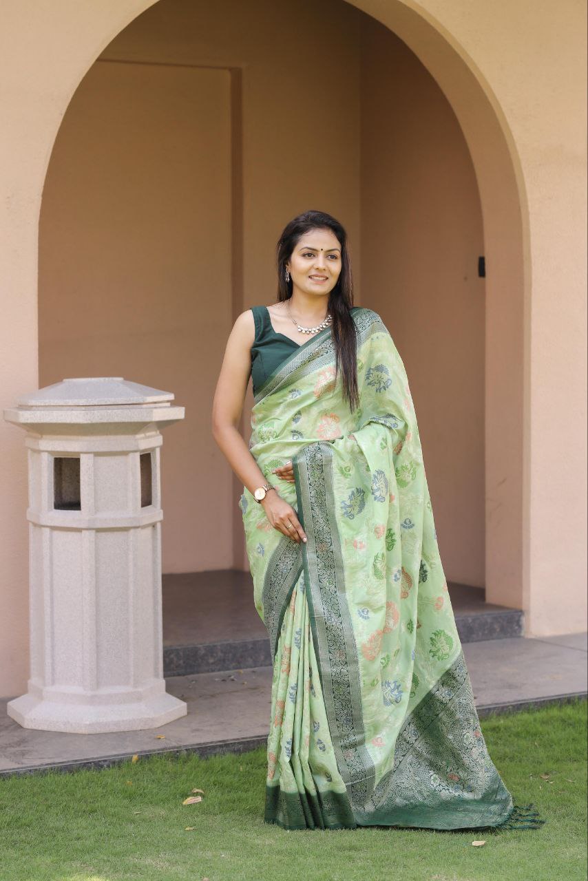 Traditional Khadee Georgette Silk Saree