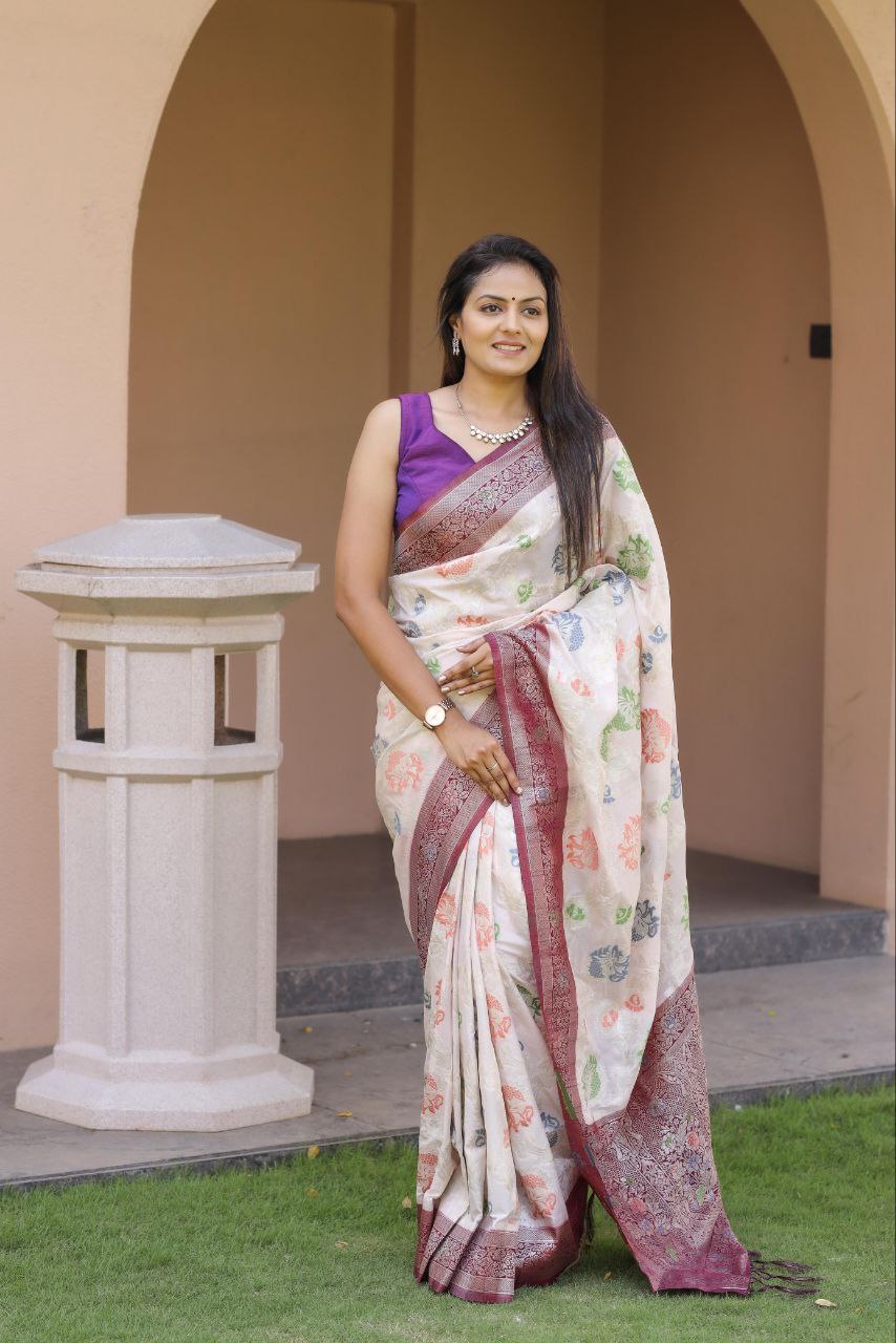 Traditional Khadee Georgette Silk Saree