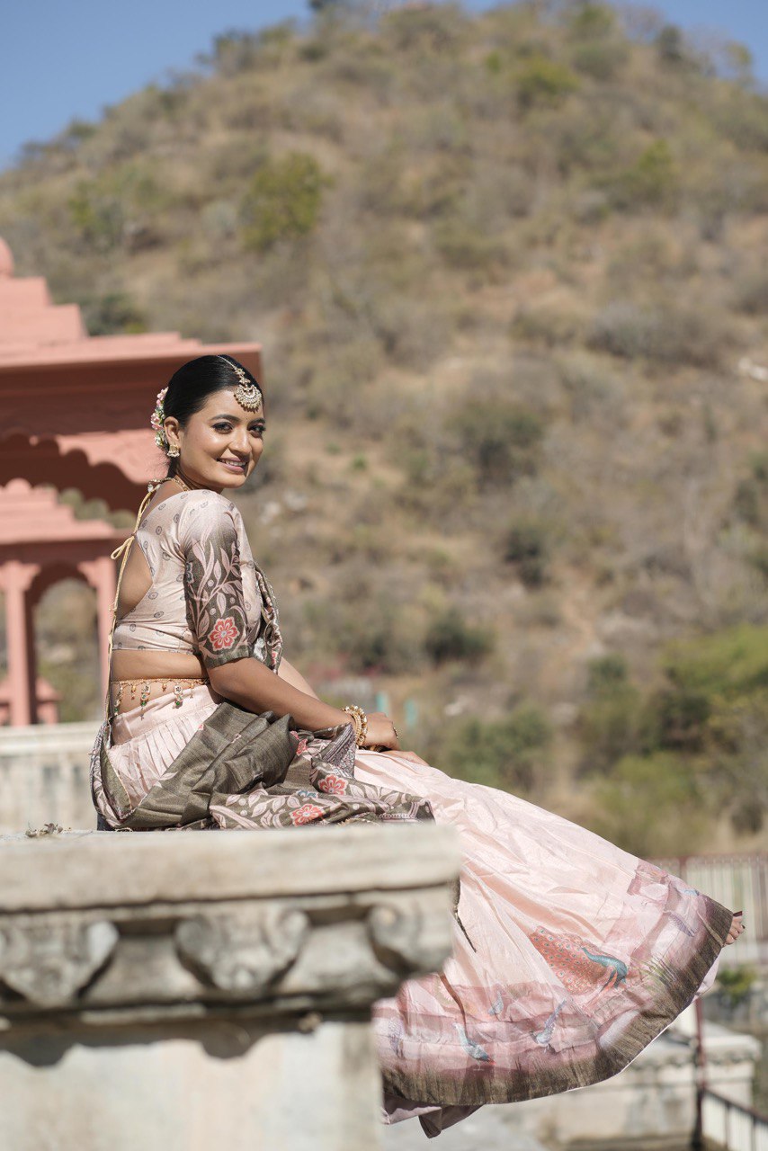 Traditional Manipuri Silk Lehenga Choli