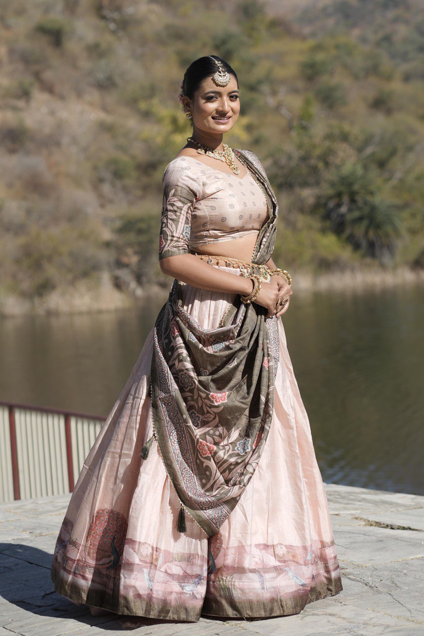 Traditional Manipuri Silk Lehenga Choli