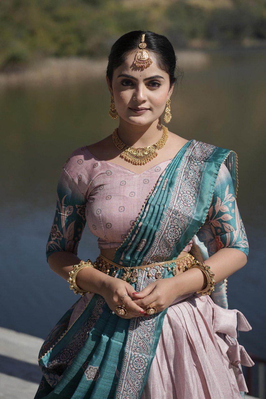 Traditional Manipuri Silk Lehenga Choli