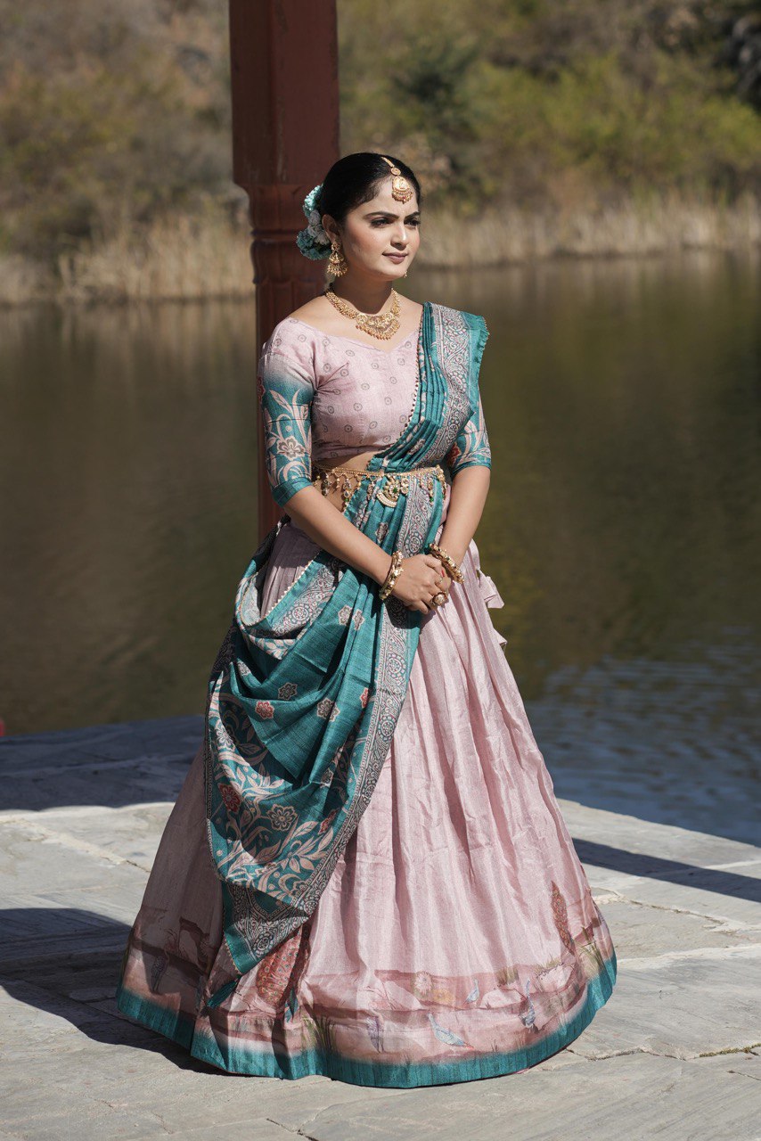 Traditional Manipuri Silk Lehenga Choli