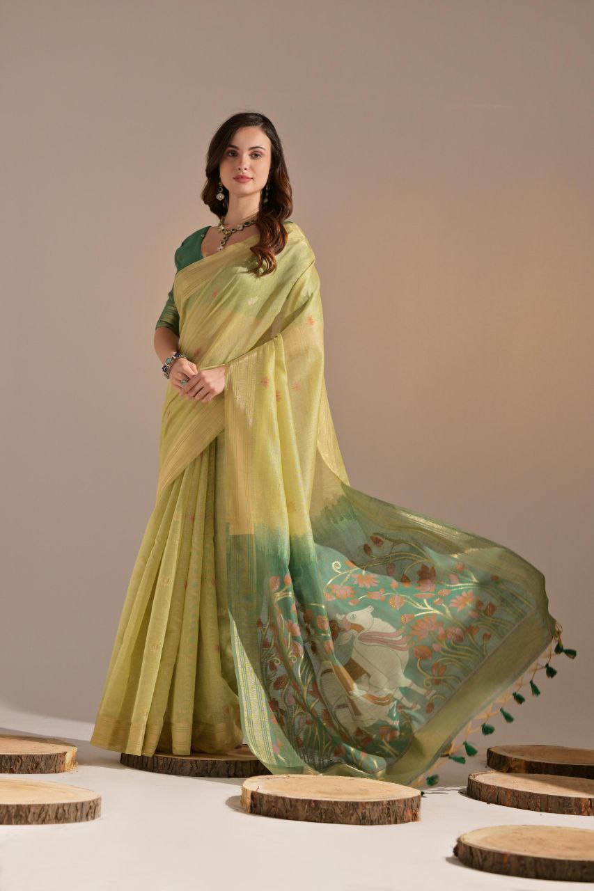 Traditional Muga Cotton Saree