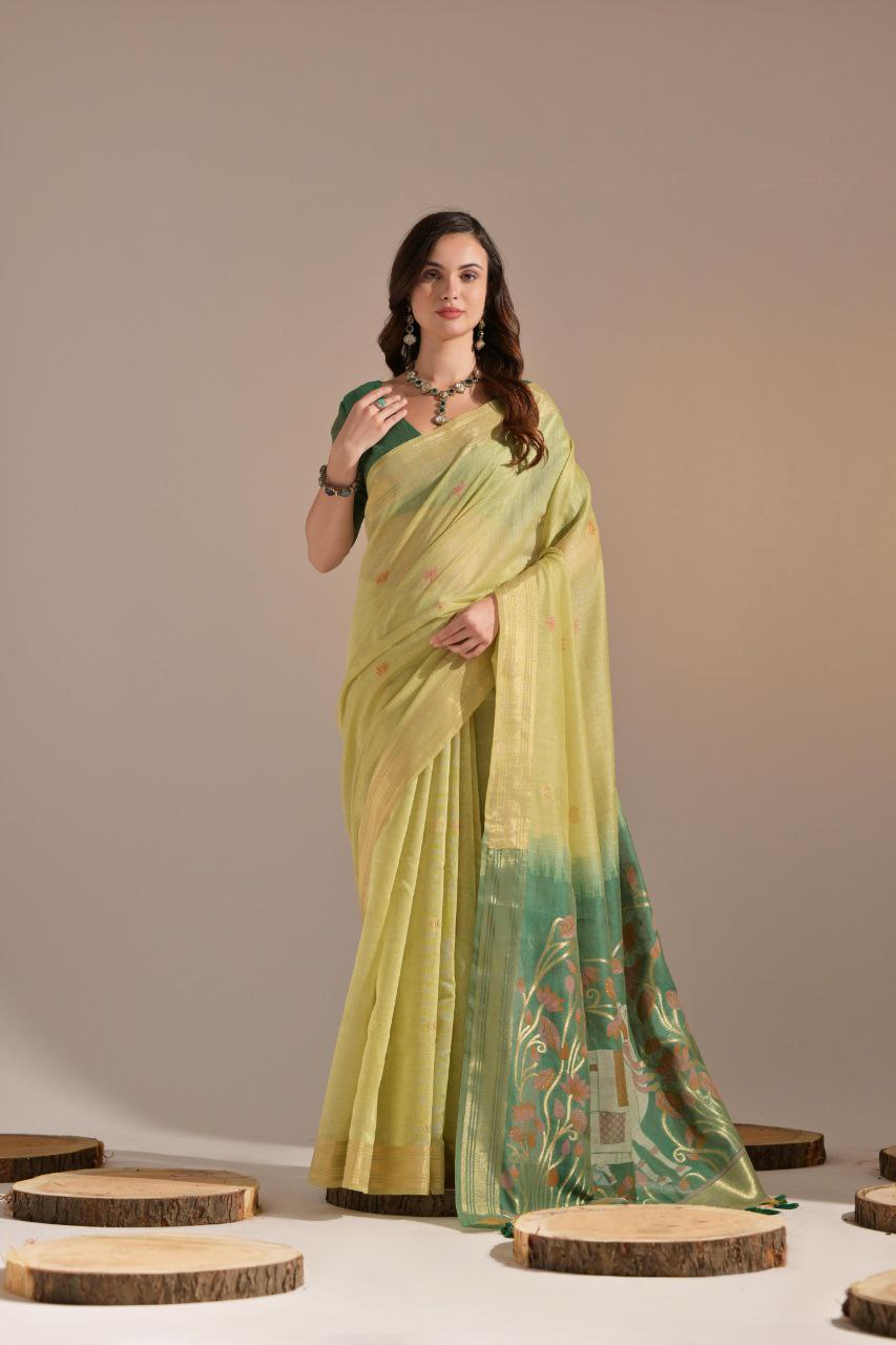 Traditional Muga Cotton Saree