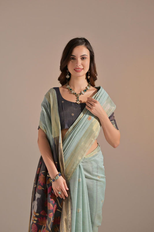 Traditional Muga Cotton Saree