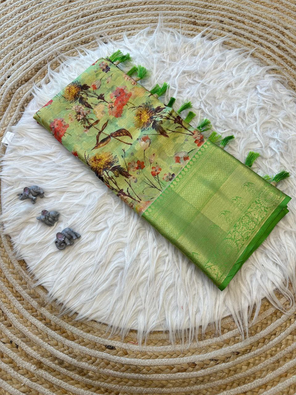 Traditional Pure Kanchipuram Doriya Silk Saree