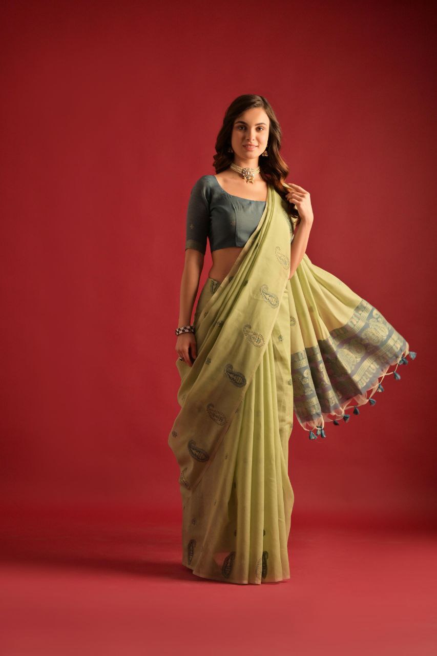 Traditional Soft Mul Cotton Saree