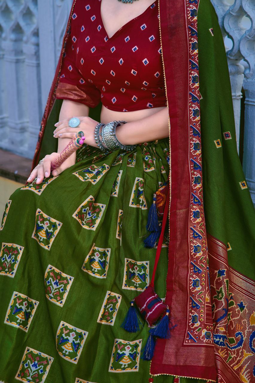 Traditional Tussar Silk Lehenga