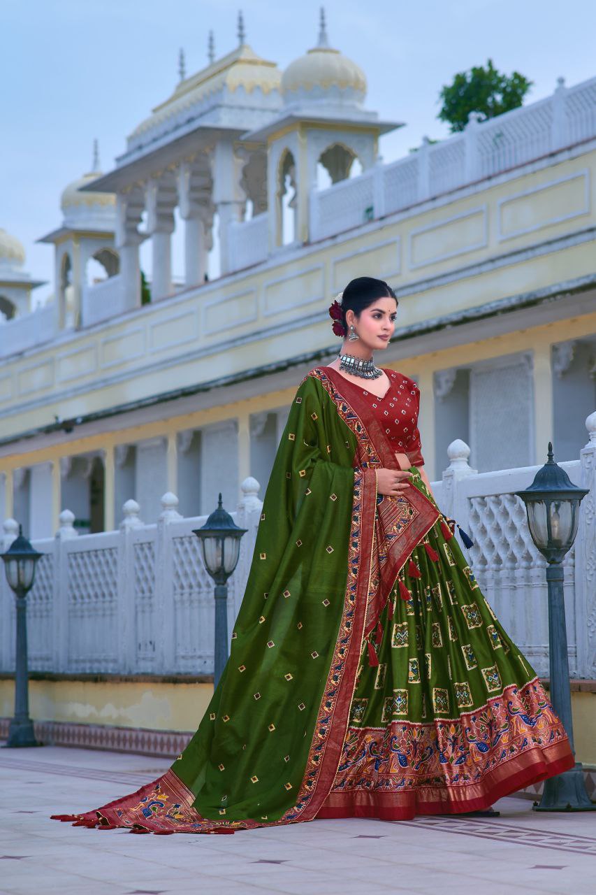 Traditional Tussar Silk Lehenga