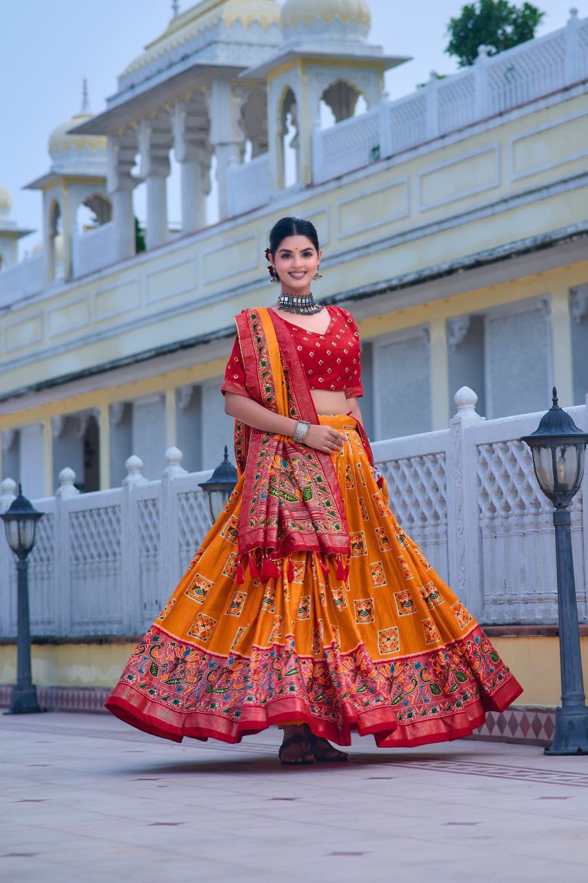 Traditional Tussar Silk Lehenga