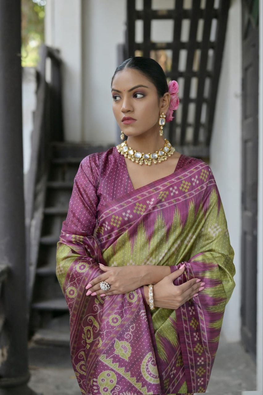 Traditional Tussar Silk Saree