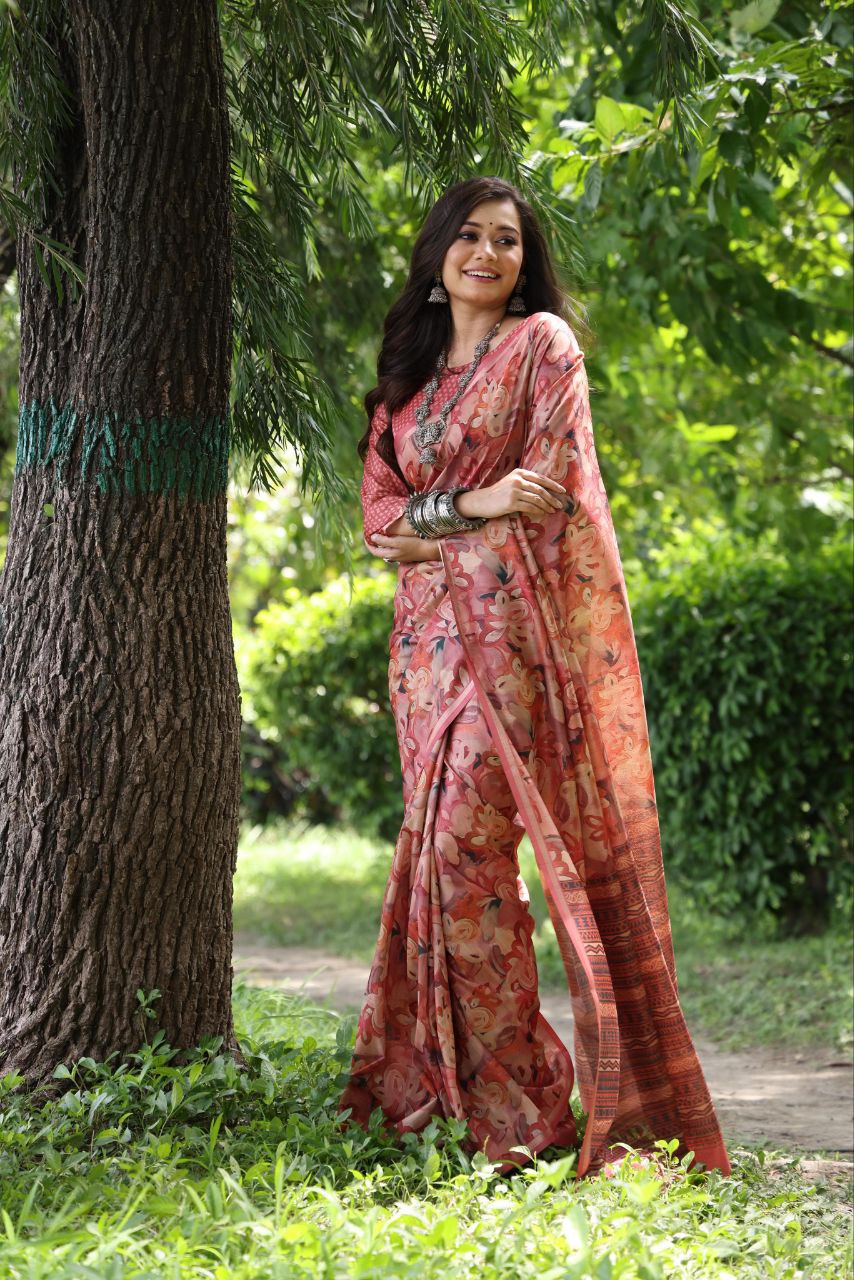 Traditional Tussar Silk Saree