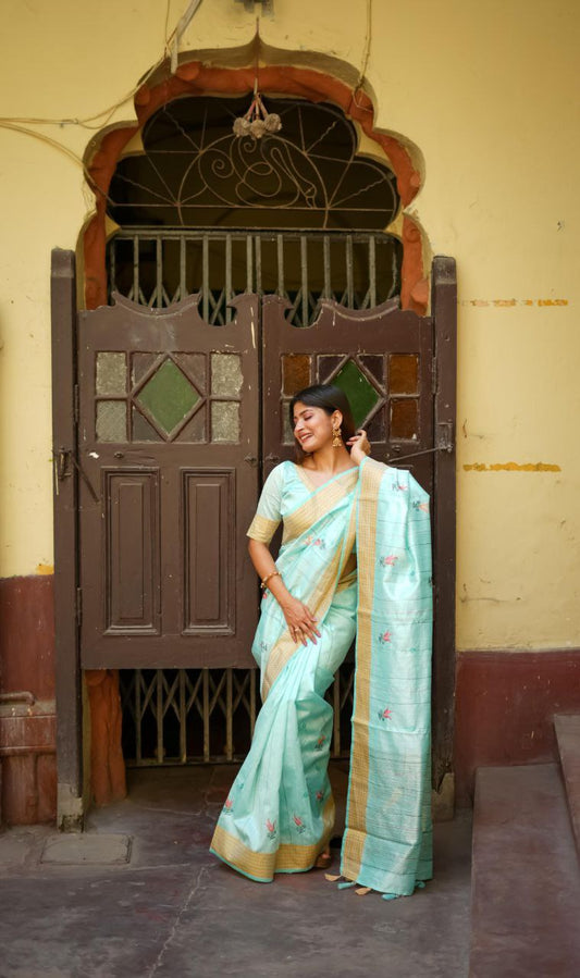 Traditional Tussar Silk Saree