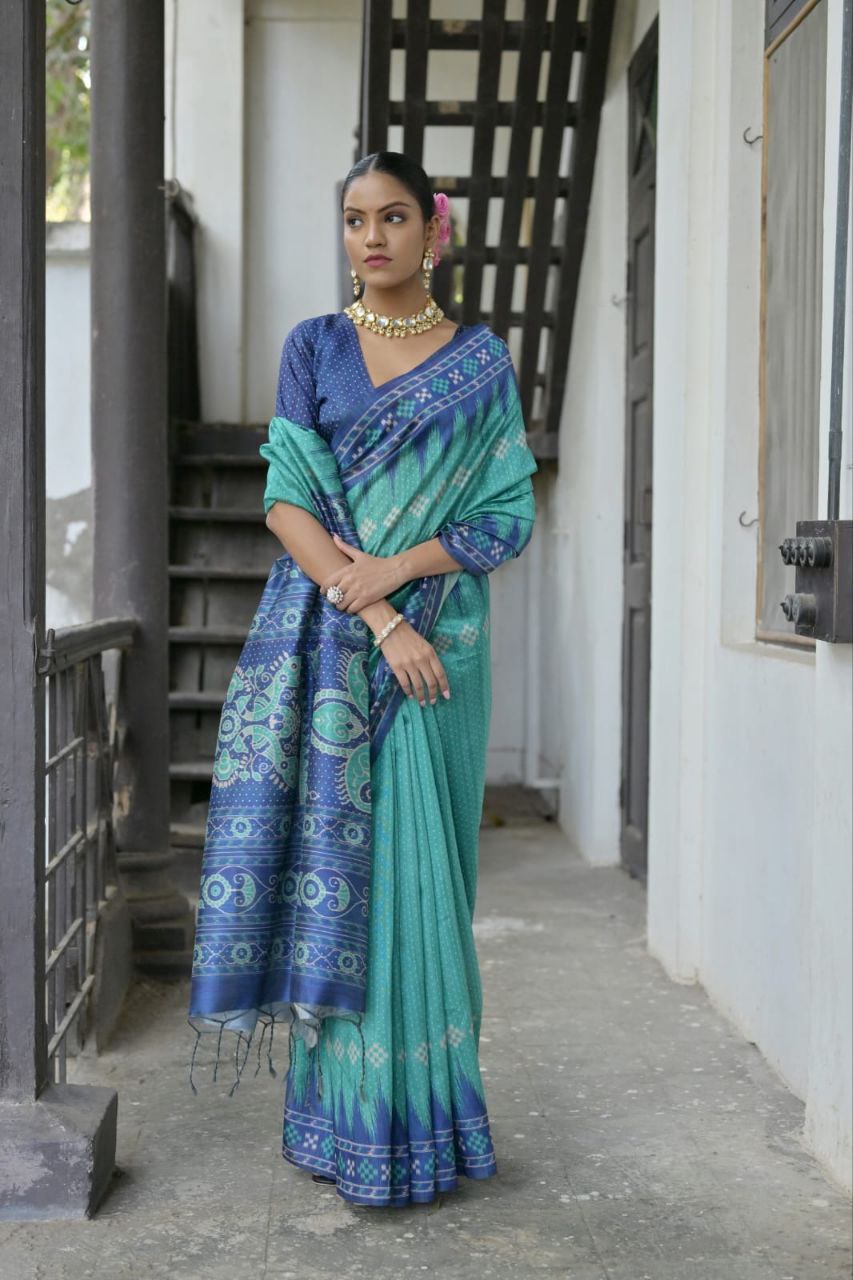 Traditional Tussar Silk Saree