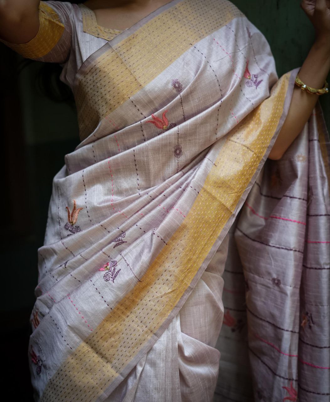 Traditional Tussar Silk Saree