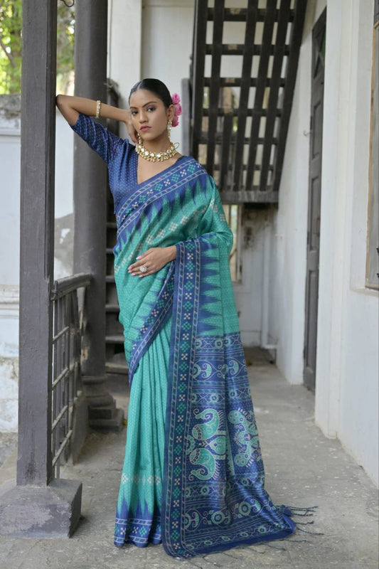 Traditional Tussar Silk Saree