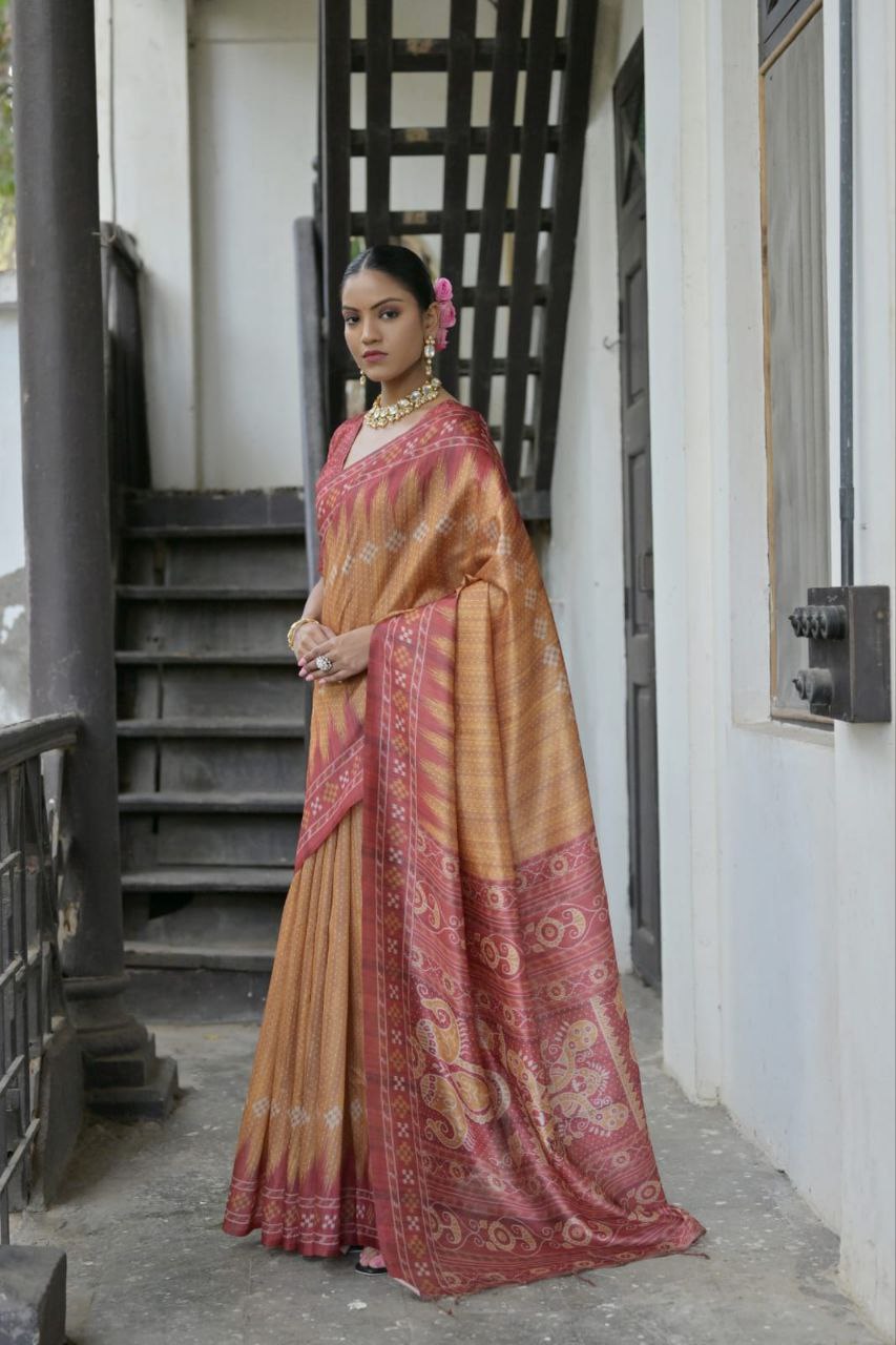 Traditional Tussar Silk Saree