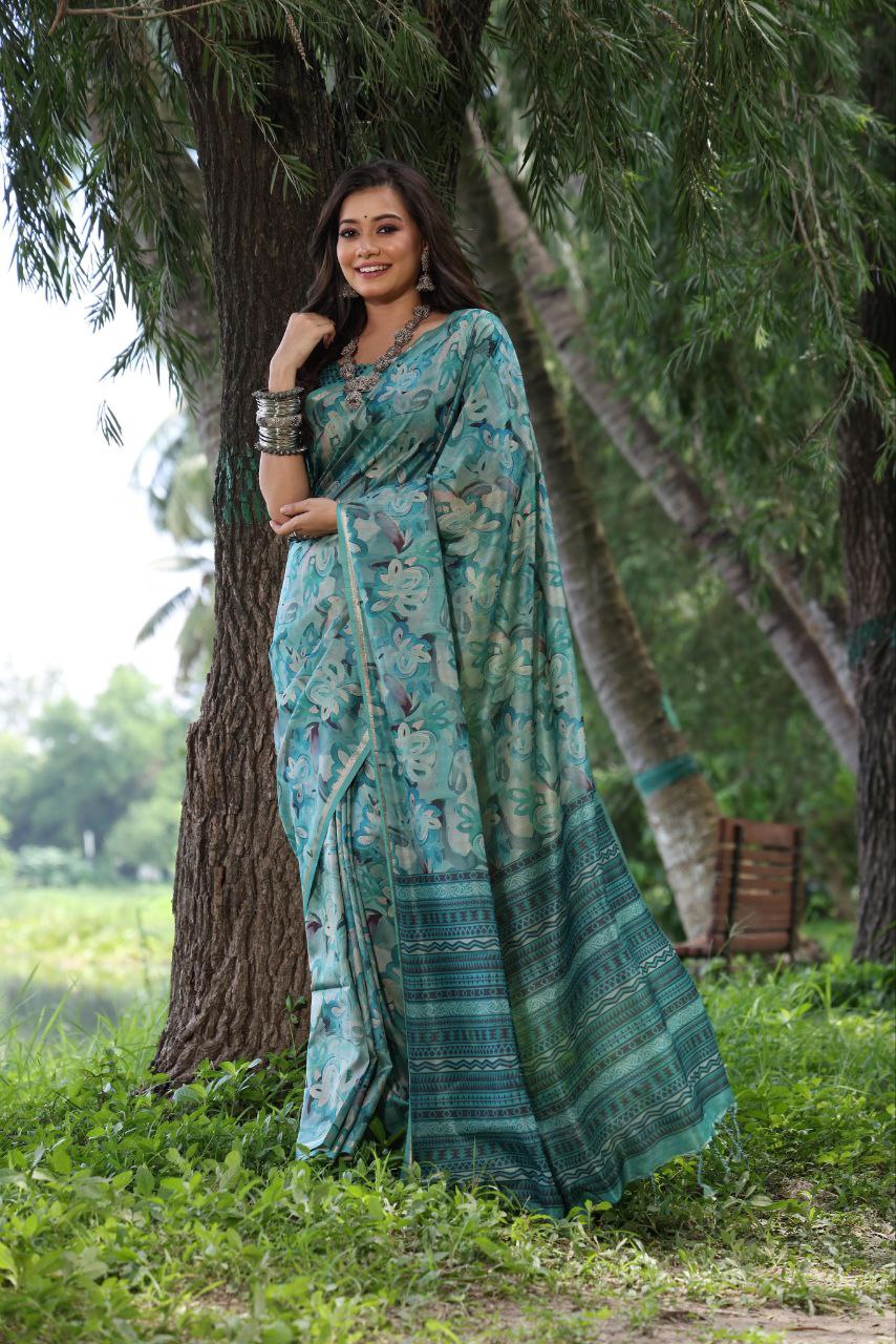 Traditional Tussar Silk Saree