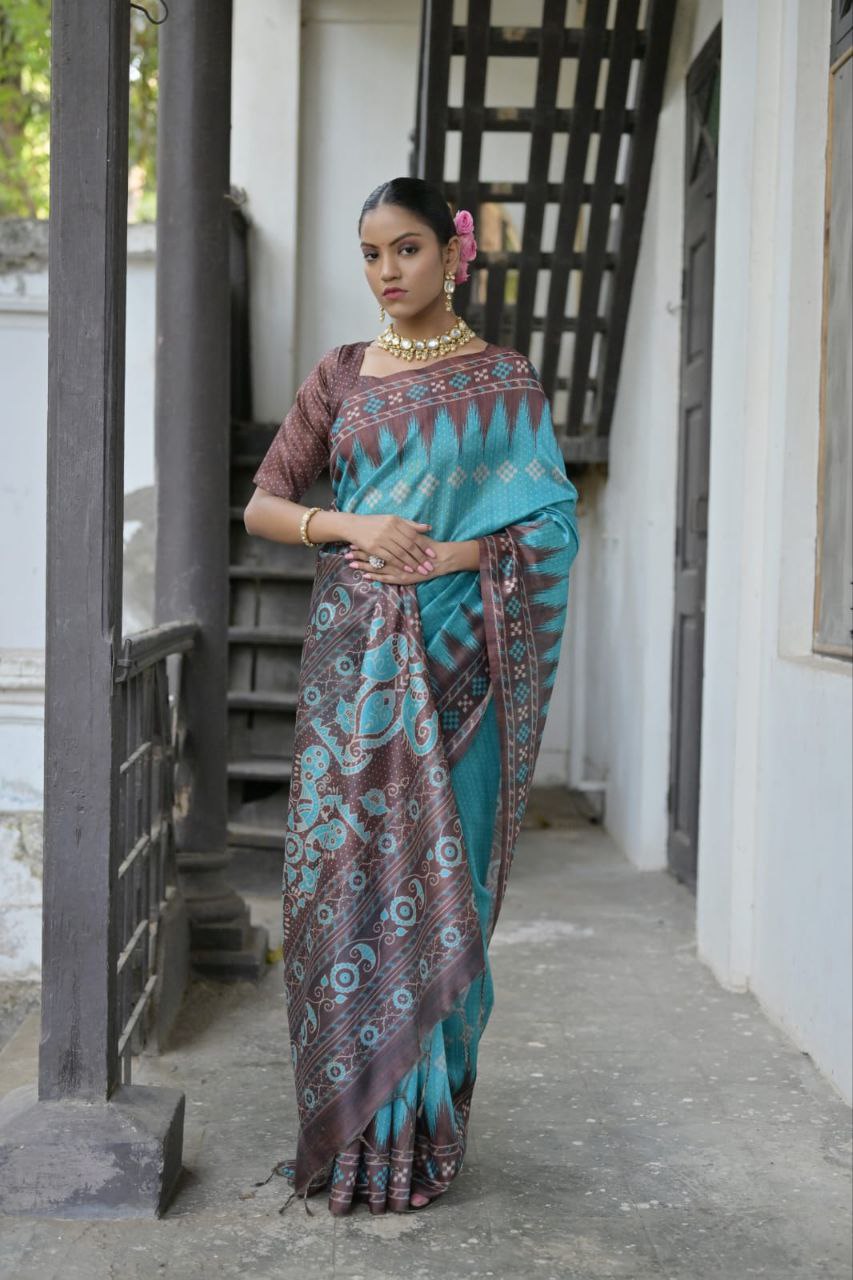 Traditional Tussar Silk Saree