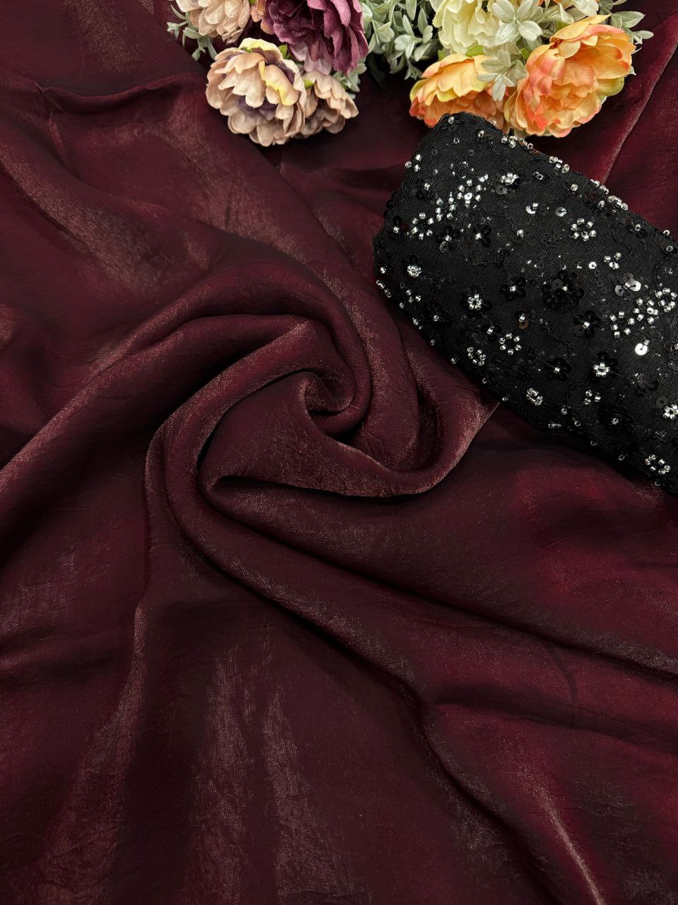 Trending Party Wear Space Silk Saree