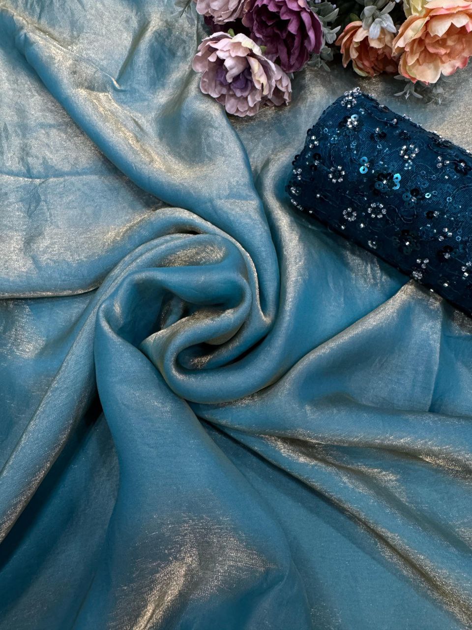 Trending Party Wear Space Silk Saree