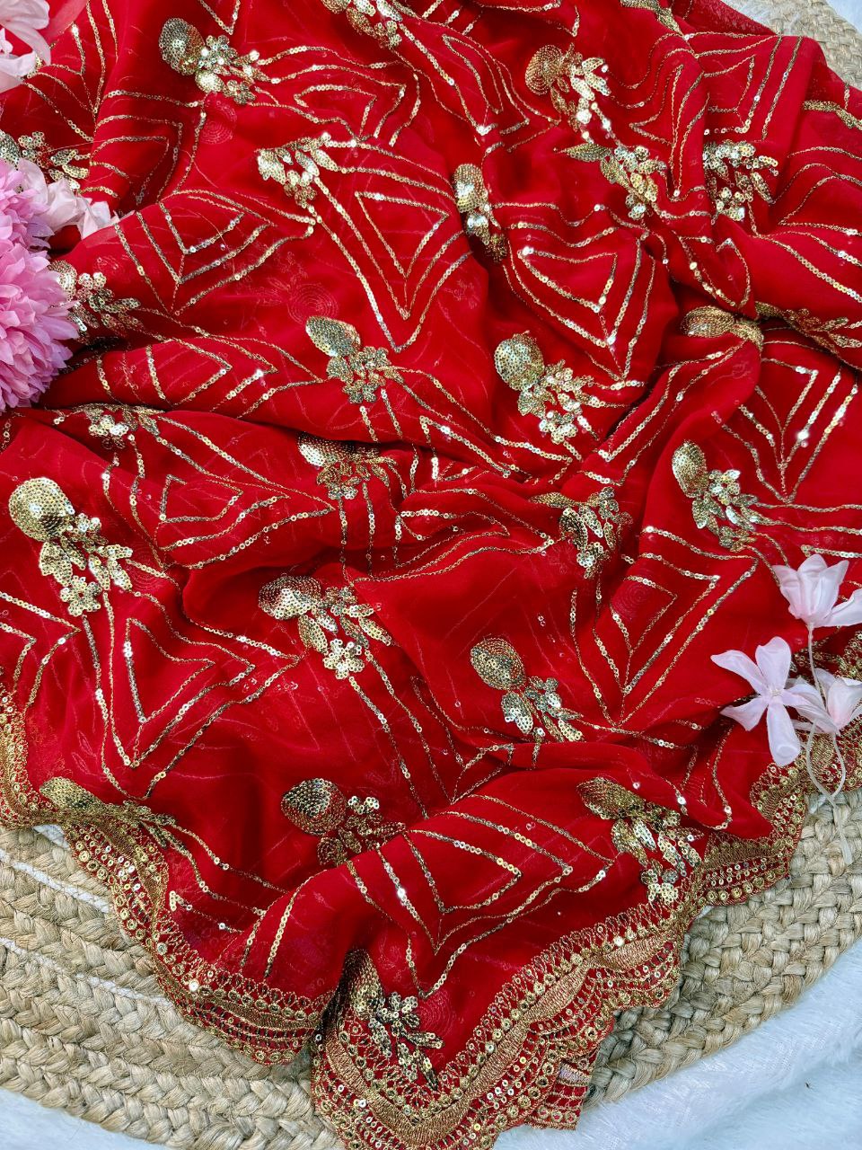 Urvashi's Bollywood Style Georgette Saree | Clone Design