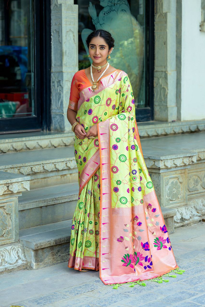 Wedding Wear Banarasi Silk Paithani Saree