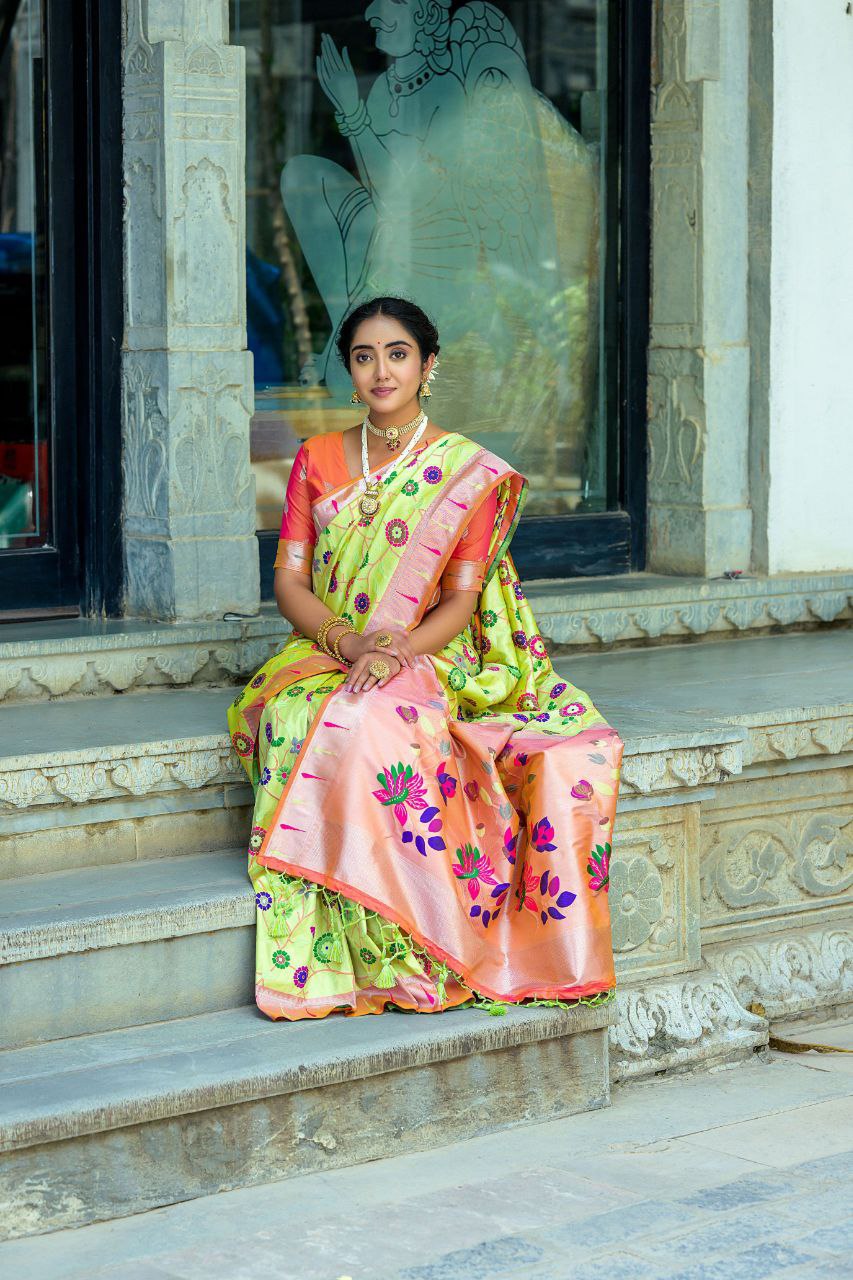 Wedding Wear Banarasi Silk Paithani Saree