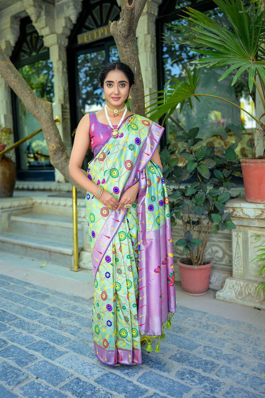 Wedding Wear Banarasi Silk Paithani Saree