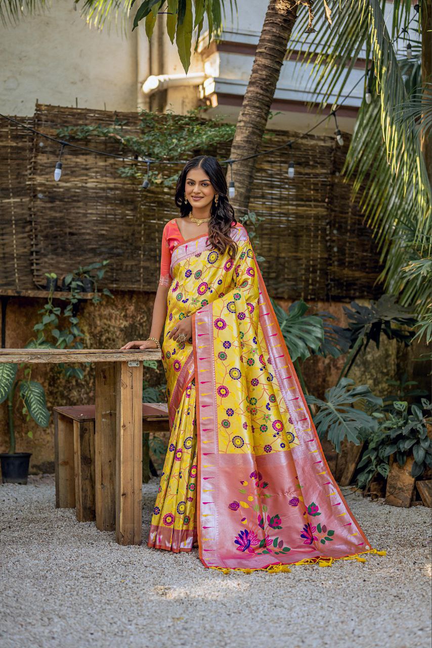 Wedding Wear Banarasi Silk Paithani Saree