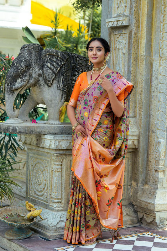 Wedding Wear Banarasi Silk Paithani Saree