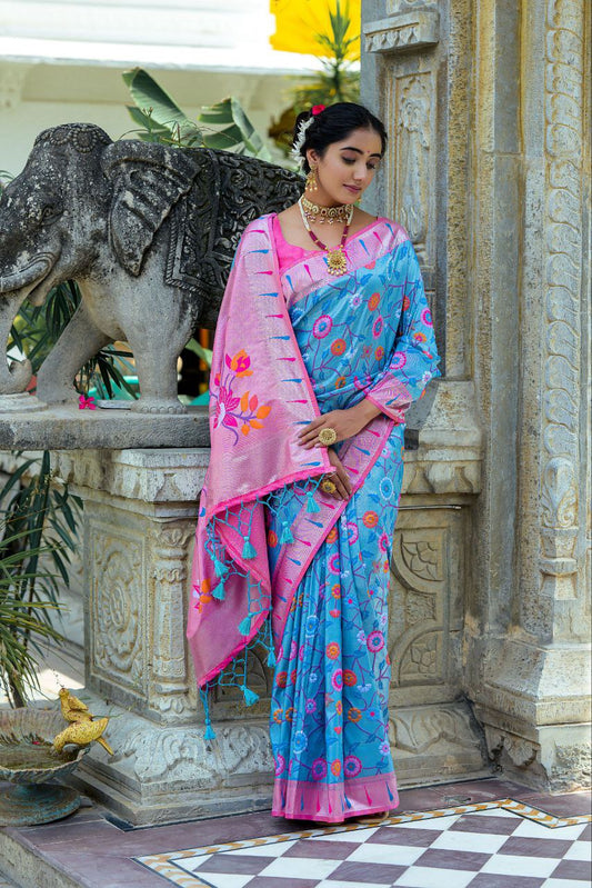 Wedding Wear Banarasi Silk Paithani Saree