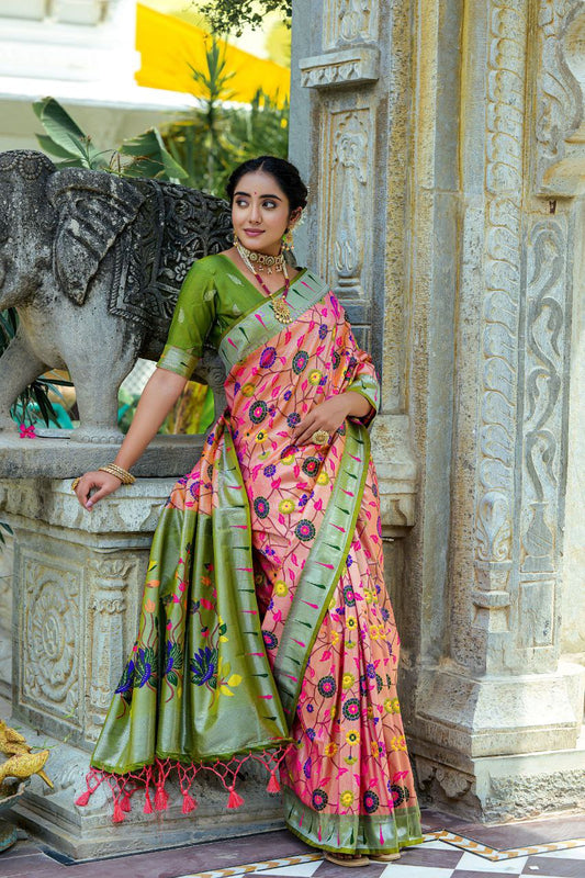 Wedding Wear Banarasi Silk Paithani Saree